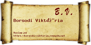 Borsodi Viktória névjegykártya